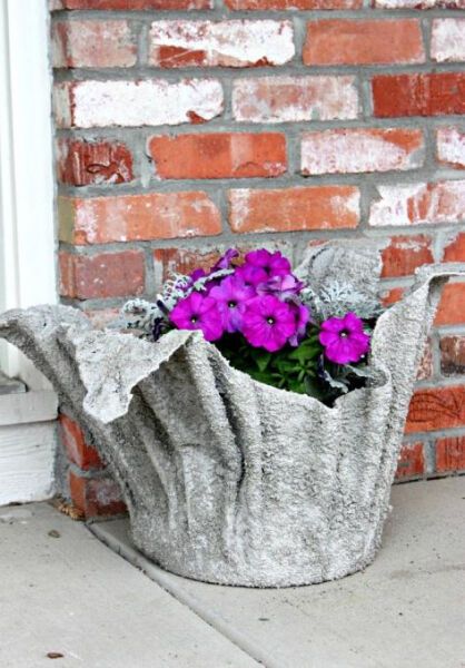 Уличные горшки для цветов своими руками